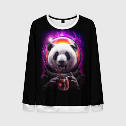 Свитшот мужской Panda Cosmonaut, цвет: 3D-белый