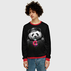 Свитшот мужской Donut Panda, цвет: 3D-красный — фото 2