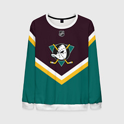 Свитшот мужской NHL: Anaheim Ducks, цвет: 3D-белый