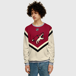 Свитшот мужской NHL: Arizona Coyotes, цвет: 3D-меланж — фото 2