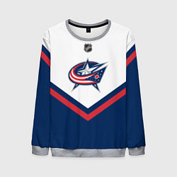 Свитшот мужской NHL: Columbus Blue Jackets, цвет: 3D-меланж