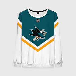 Свитшот мужской NHL: San Jose Sharks, цвет: 3D-белый