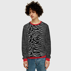 Свитшот мужской Joy Division: Unknown Pleasures, цвет: 3D-красный — фото 2