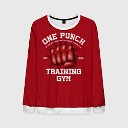 Свитшот мужской One Punch Gym, цвет: 3D-белый