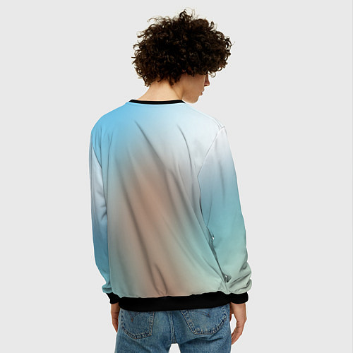 Мужской свитшот Lux Beach / 3D-Черный – фото 4