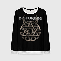 Свитшот мужской Disturbed Logo, цвет: 3D-белый