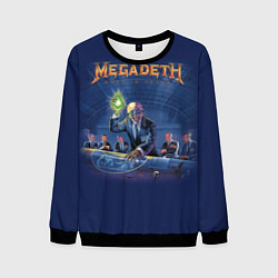 Свитшот мужской Megadeth: Rust In Peace, цвет: 3D-черный