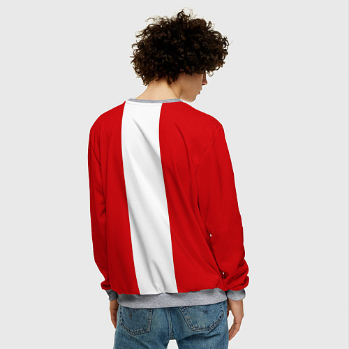 Мужской свитшот Arsenal FC: Red line / 3D-Меланж – фото 4