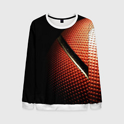 Свитшот мужской Баскетбольный мяч, цвет: 3D-белый