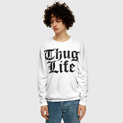 Свитшот мужской Thug Life, цвет: 3D-белый — фото 2