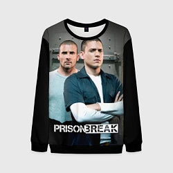 Свитшот мужской Prison Break: imprisoned, цвет: 3D-черный