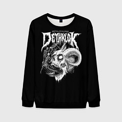 Свитшот мужской Dethklok: Goat Skull, цвет: 3D-черный