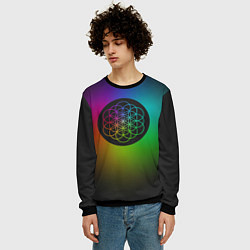 Свитшот мужской Coldplay Colour, цвет: 3D-черный — фото 2