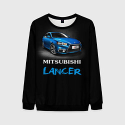 Свитшот мужской Mitsubishi Lancer, цвет: 3D-черный