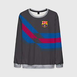 Свитшот мужской Barcelona FC: Dark style, цвет: 3D-меланж