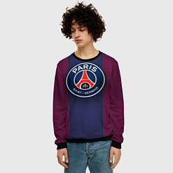 Свитшот мужской Paris Saint-Germain, цвет: 3D-черный — фото 2