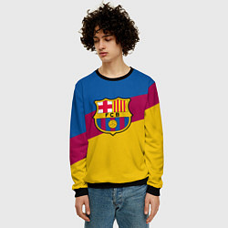 Свитшот мужской FC Barcelona 2018 Colors, цвет: 3D-черный — фото 2