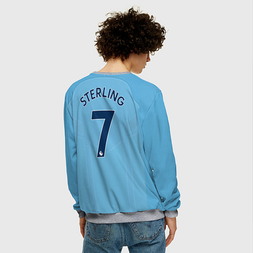 Мужской свитшот Man City FC: Sterling Home 17/18 / 3D-Меланж – фото 4