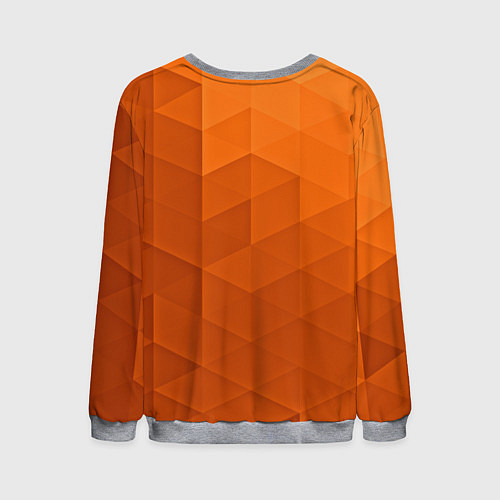 Мужской свитшот Orange abstraction / 3D-Меланж – фото 2