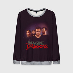 Свитшот мужской Группа Imagine Dragons, цвет: 3D-меланж