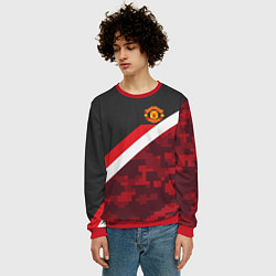 Свитшот мужской Man UTD FC: Sport Camo, цвет: 3D-красный — фото 2