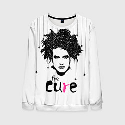 Свитшот мужской The Cure - portrait Robert Smith, цвет: 3D-белый