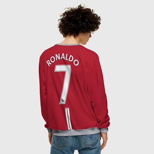 Мужской свитшот C Ronaldo retro 2008 / 3D-Меланж – фото 4