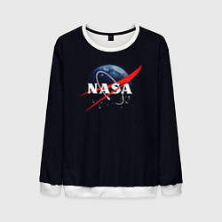Свитшот мужской NASA: Black Space, цвет: 3D-белый