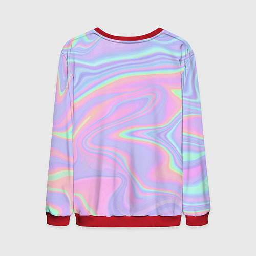 Мужской свитшот Танцуй в моем неоне / 3D-Красный – фото 2