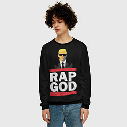 Свитшот мужской Rap God Eminem, цвет: 3D-черный — фото 2