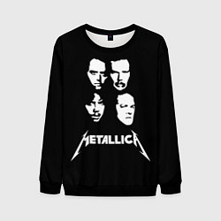 Свитшот мужской Metallica - rock band, цвет: 3D-черный