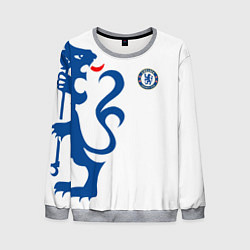 Свитшот мужской FC Chelsea: White Lion, цвет: 3D-меланж