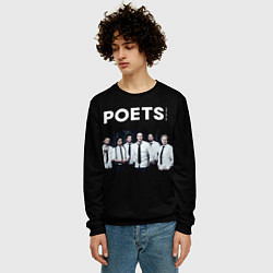 Свитшот мужской Poets of the Fall - poster, цвет: 3D-черный — фото 2