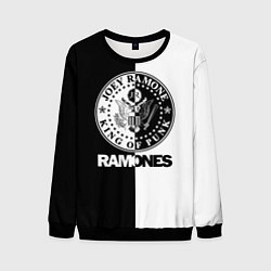 Свитшот мужской Ramones B&W, цвет: 3D-черный