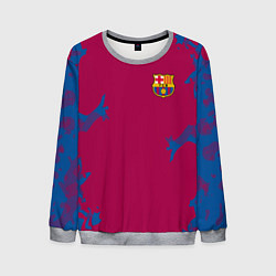 Свитшот мужской FC Barcelona: Purple Original, цвет: 3D-меланж