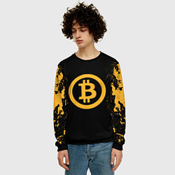Свитшот мужской Bitcoin Master, цвет: 3D-черный — фото 2