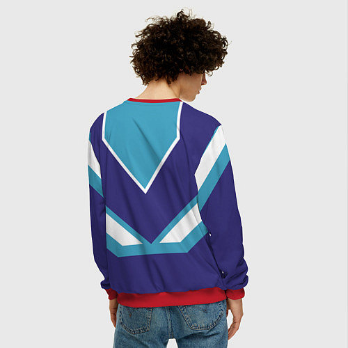 Мужской свитшот Пётр сладкий / 3D-Красный – фото 4