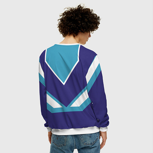 Мужской свитшот Димка сладкий / 3D-Белый – фото 4