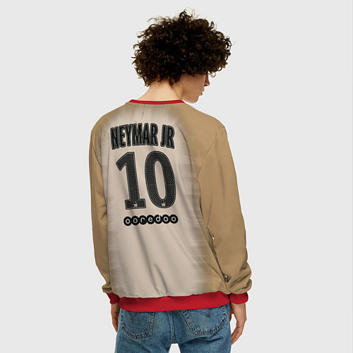 Мужской свитшот FC PSG: Neymar Away 1819 / 3D-Красный – фото 4