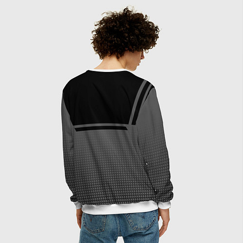 Мужской свитшот BMW SPORT БМВ СПОРТ / 3D-Белый – фото 4