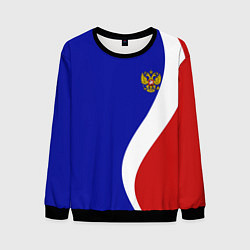 Мужской свитшот Герб РФ Триколор