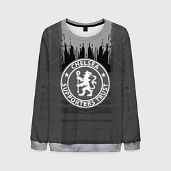 Свитшот мужской FC Chelsea: Grey Abstract, цвет: 3D-меланж