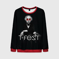 Свитшот мужской T-Fest: Black Style, цвет: 3D-красный