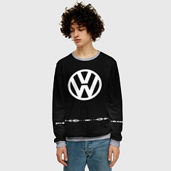 Свитшот мужской Volkswagen: Black Abstract, цвет: 3D-меланж — фото 2