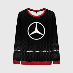 Свитшот мужской Mercedes: Black Abstract, цвет: 3D-красный