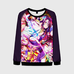 Свитшот мужской No Game No Life, цвет: 3D-черный