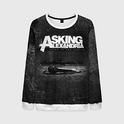 Свитшот мужской Asking Alexandria: Black Micro, цвет: 3D-белый