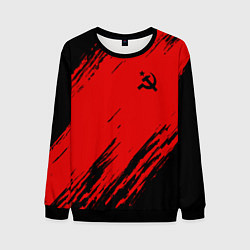 Свитшот мужской USSR: Red Patriot, цвет: 3D-черный