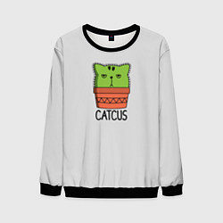 Свитшот мужской Cactus Catcus, цвет: 3D-черный