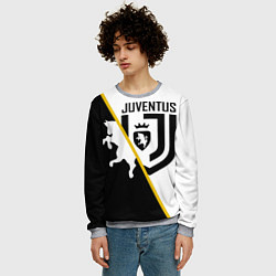 Свитшот мужской FC Juventus: Football Point, цвет: 3D-меланж — фото 2